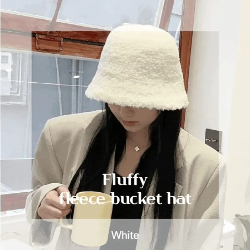 뽀글이 벙거지 겨울 버킷햇 양털 털모자 비니 두꺼운 상세 이미지 1