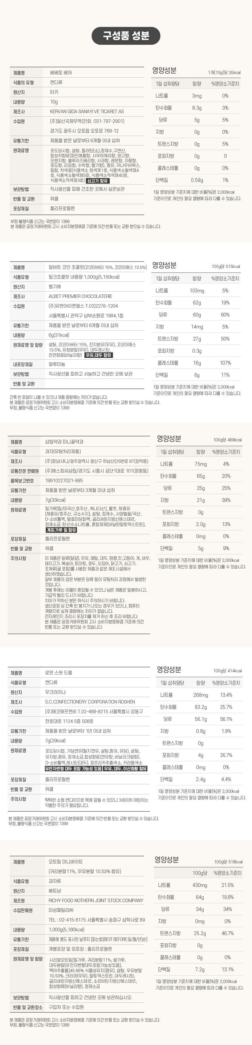 오색찬란 복주머니 간식 구디백 3개 묶음 상세 이미지 3