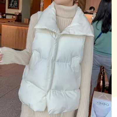 여성 패딩 여자패딩조끼 여성경량패딩조끼 오버핏 대표 이미지