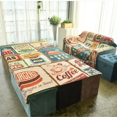 극세사 담요 빈티지 블랭킷 이불 캠핑 무릎담요 쇼파 대표 이미지