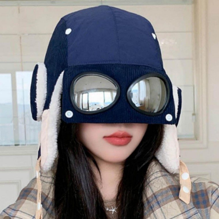 모자 스키 겨울 방한 귀달이 털 군밤 스트랩 디테일 대표 이미지