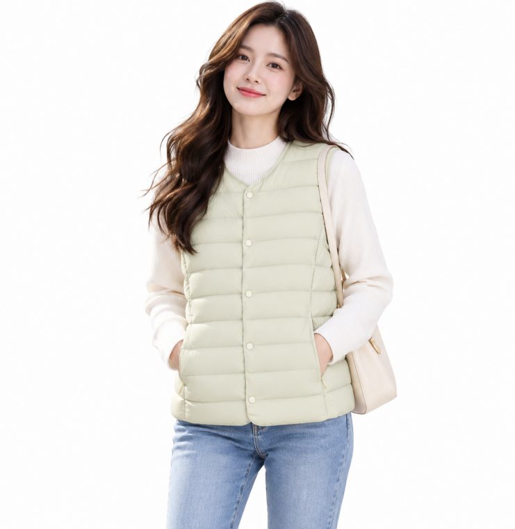 여성 초경량 패딩조끼 180g 대표 이미지