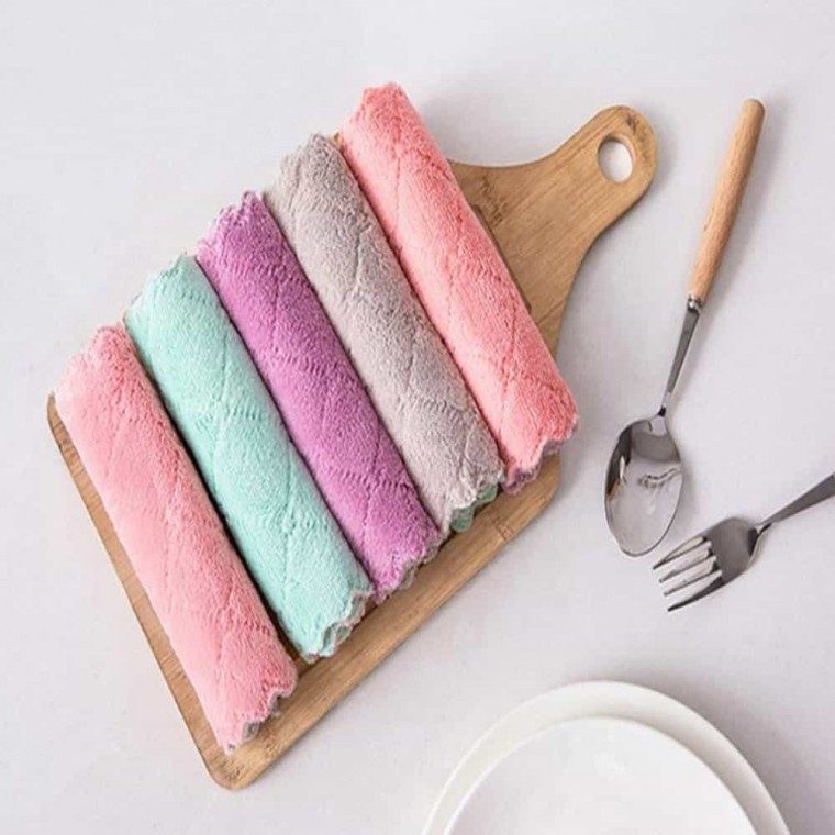 바로찬 극세사 벨벳행주 양면행주 주방타올 칼라행주 대표 이미지