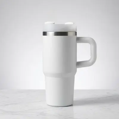 600ml 스테인리스 실리콘 포인트 보온보냉 텀블러 대표 이미지