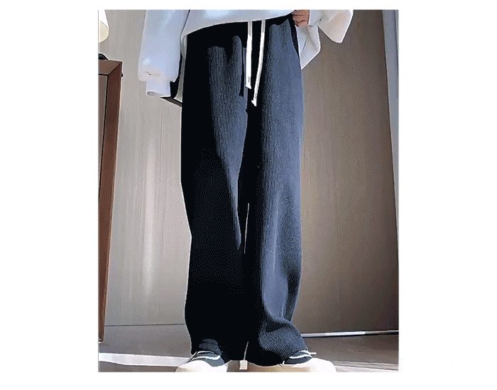 기모바지 여성 코듀로이 와이드 밴딩팬츠 44-77 3개 묶음 상세 이미지 2