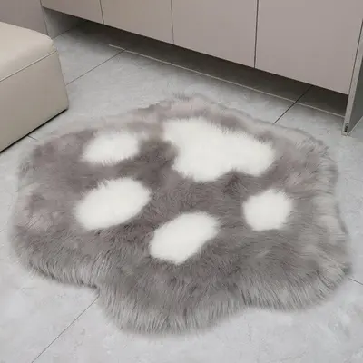 고양이 발바닥 털매트 귀여운 거실 침실 러그 카페트 대표 이미지