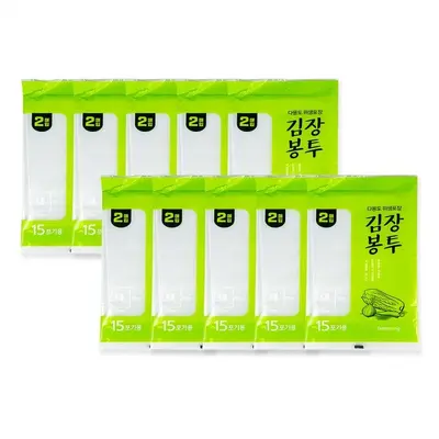 감동 김장봉투 대형2매 -10개 김장비닐 15포기용 대표 이미지