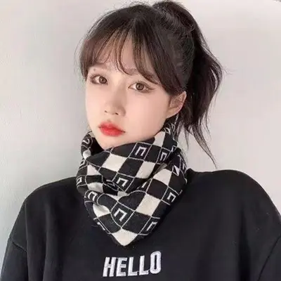 남자 여자 겨울 외출 단색 다양한 패턴 니트 넥워머 대표 이미지