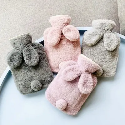 토끼 극세사커버 보온 물주머니 온찜질팩 배찜질 대표 이미지