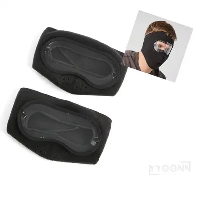 방한 고글마스크 2개입 블랙 스포츠넥워머 대표 이미지