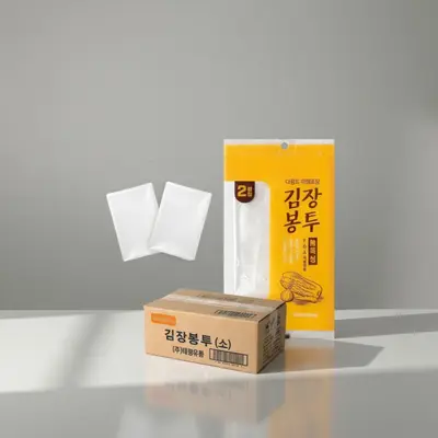 튼튼한 국산 투명 김장비닐 소형 100매 두꺼운 대표 이미지
