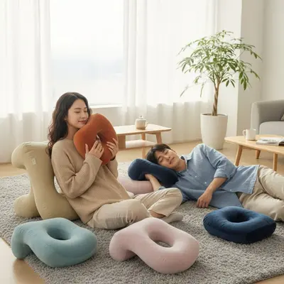 포근한 휴식용 메모리폼 낮잠 등받이 쿠션 대표 이미지