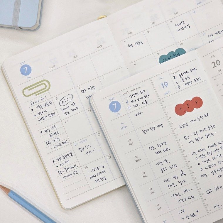 2027 포커스온 위클리 플래너 위클리다이어리 대표 이미지