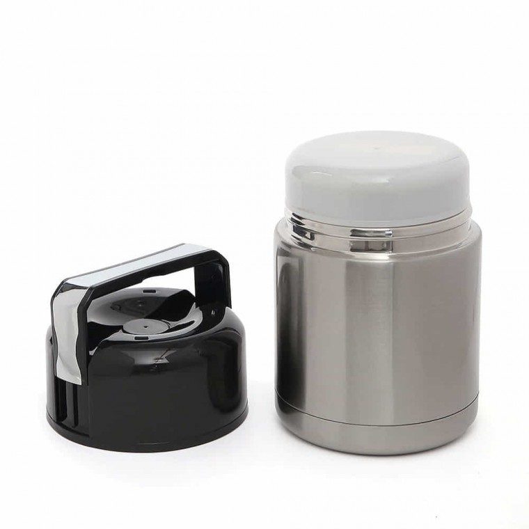 보온도시락통 800ml 실버 밥도시락통 스텐밀폐용기 대표 이미지