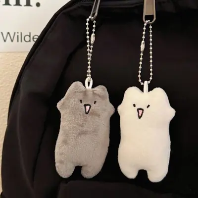 미니멀 고양이 키링 귀여운 우정 행운 커플 학생 3개 묶음 대표 이미지