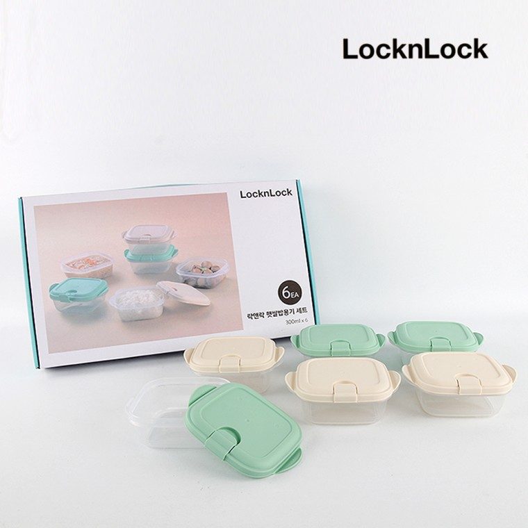 햇쌀밥 용기 300ml 6개입 선물세트 대표 이미지
