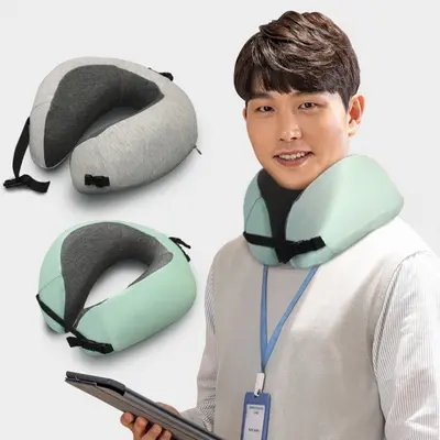기내용 목베개 비행기 승무원 여행용 메모리폼 목쿠션 대표 이미지