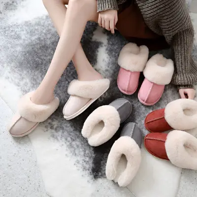 하이퀄 스웨이드 털슬리퍼 털실내화 거실화 털신 대표 이미지