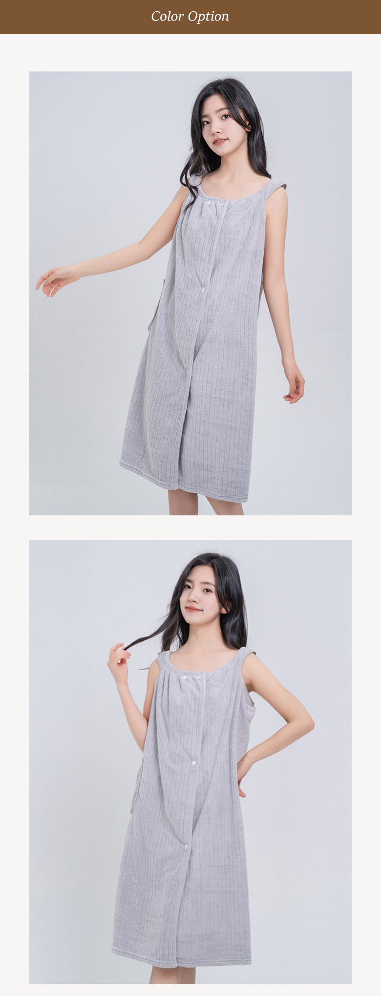 샤워가운 홈가운 목욕가운 타월가운 상세 이미지 3