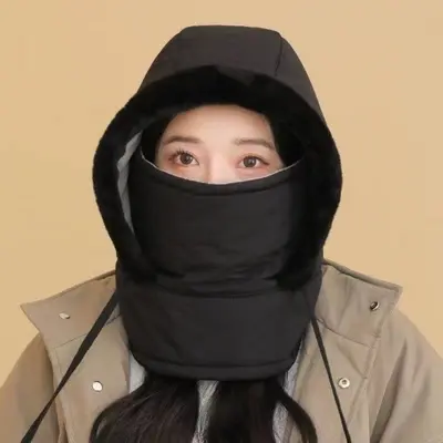 방풍 후드워머 넥워머 겨울 패딩 방한모자 귀달이모자 3개 묶음 대표 이미지