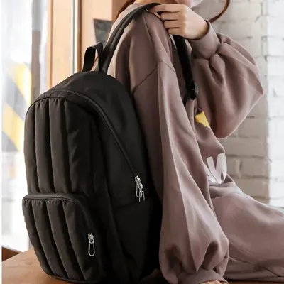 패딩 백팩 가벼운백팩 패딩가방 대학생백팩 경량백팩 대표 이미지