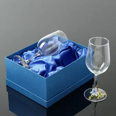 앤티크 와인잔 2p세트 320ml 블루 연말선물세트 대표 이미지