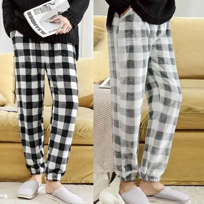 수면바지 겨울 잠옷 극세사 파자마바지 여성잠옷반바지 대표 이미지