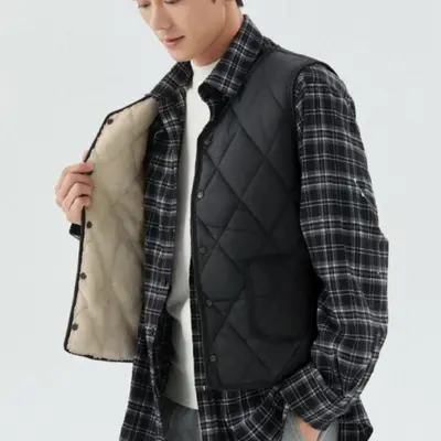 겨울 양털 패딩 기모 발열 후리스 퀼팅 조끼 점퍼 대표 이미지
