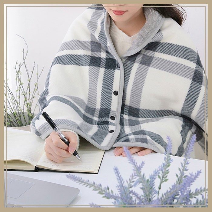 똑딱이담요 만능 담요 극세사 겨울 체크 무릎담요 숄 3개 묶음 대표 이미지