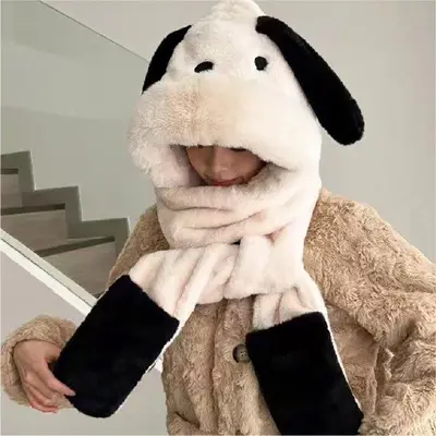 손도 따뜻한 멍멍이모자목도리포켓타입 바라클라바 대표 이미지