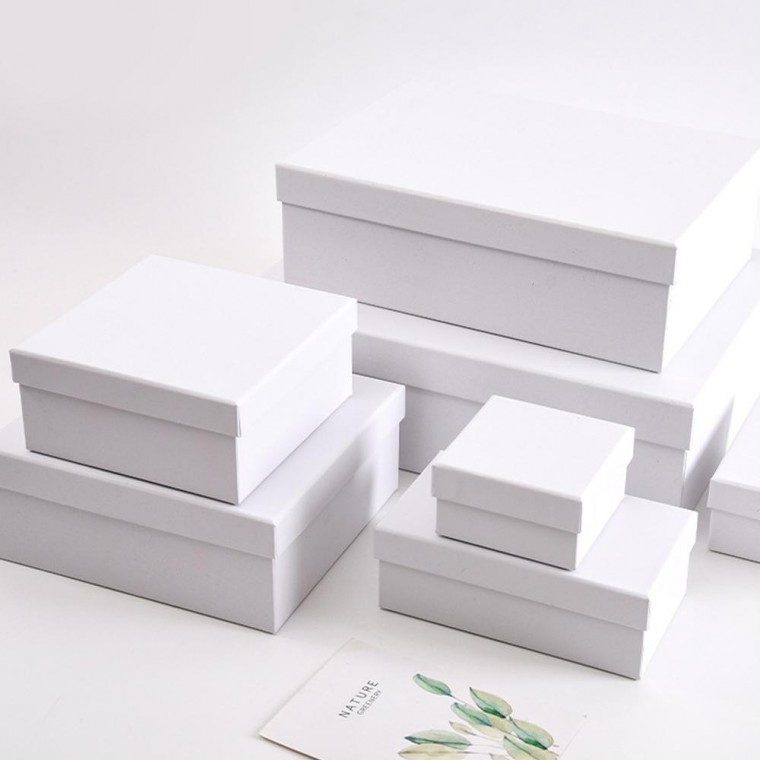 14.5x14.5cm 싸바리박스 화이트 고급 3개 묶음 대표 이미지