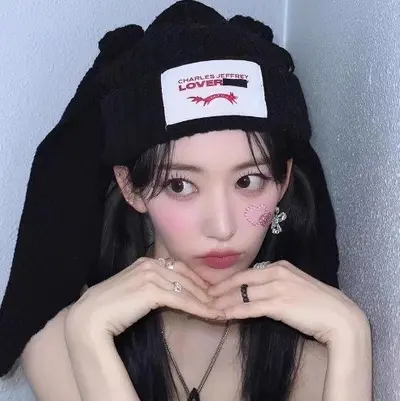 토끼 니트 비니 모자 대표 이미지