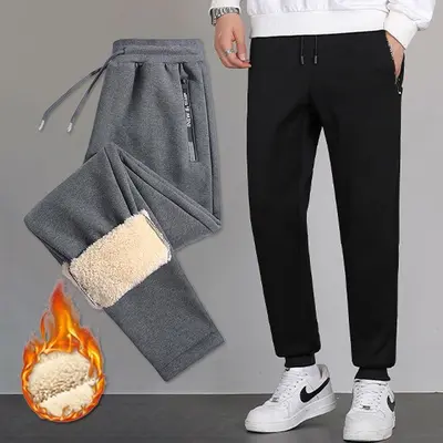 남성 방한 양모 밴딩팬츠 조거 일자 대표 이미지
