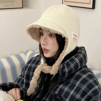 이어머프 플러시 방한 모자 털모자 겨울모자 귀달이모자 대표 이미지