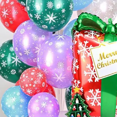 크리스마스 풍선 파티용품 파티소품 생일파티꾸미기 대표 이미지