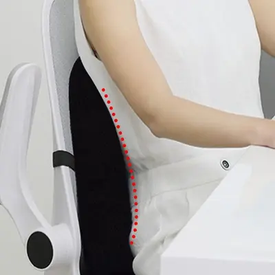 쿠션 등받이 허리받침 척추 의자 메쉬 허리 등쿠션 대표 이미지