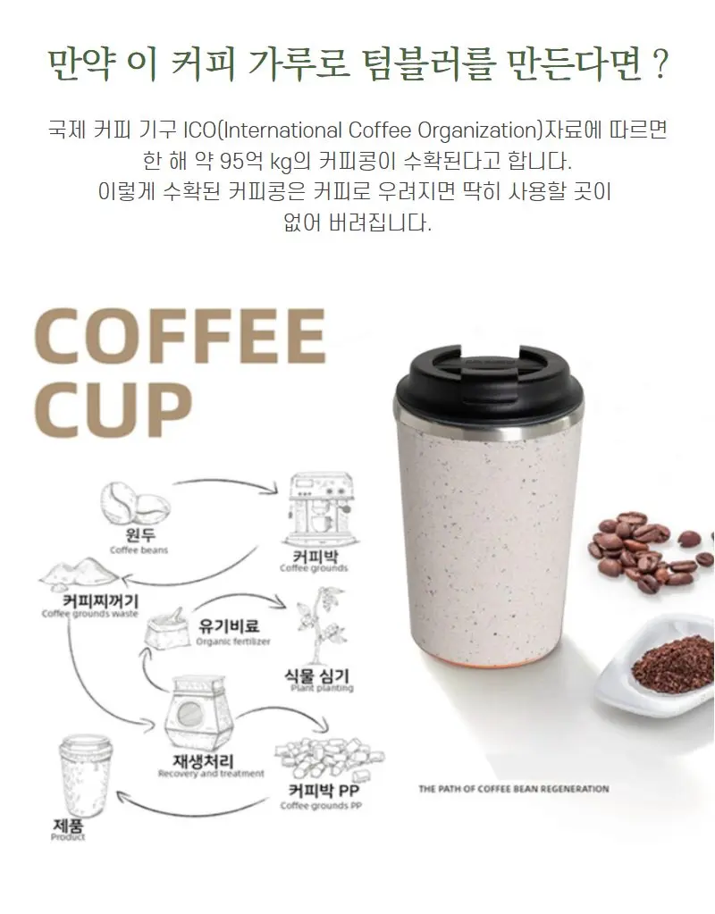 아이디어카페 석션 텀블러 친환경 보온 보냉 선물용 상세 이미지 3