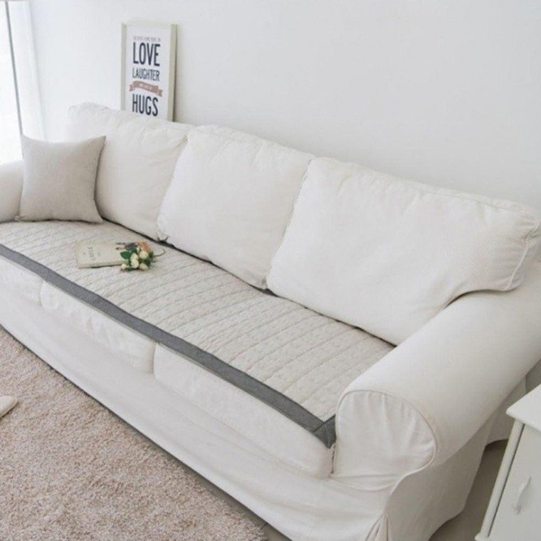 소파패드 쇼파패드 4인용 65x230cm 순면 누빔 멜란지