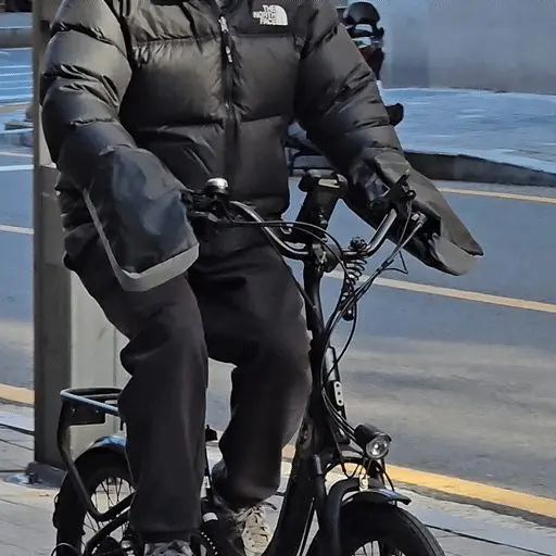 겨울용 오토바이 자전거 핸들커버 방한토시 바이크장갑 상세 이미지 1