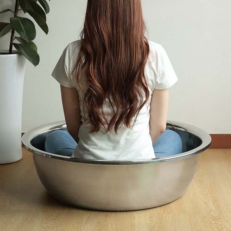 김장하는날 대형 스텐대야 43cm 48cm 주방정리소품 대표 이미지