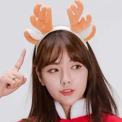 통통루돌프머리띠 브라운 크 크리스마스소품 3개 묶음 대표 이미지