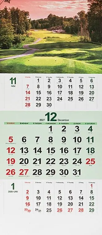 2027년 큰숫자판 달력 세계 고급 풍경 골프 대표 이미지
