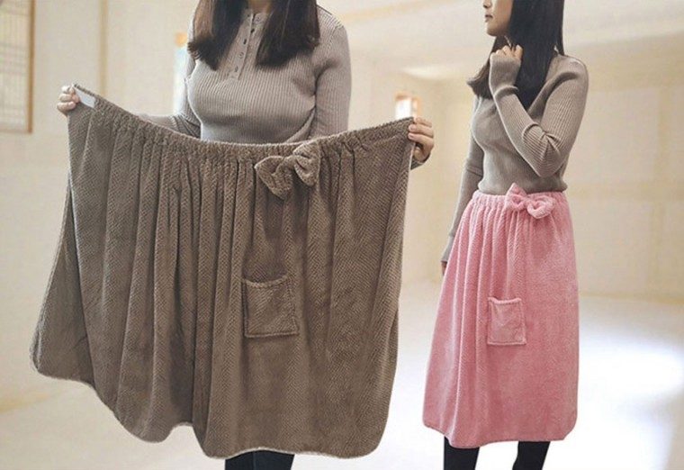 무릎담요 리본 극세사 치마담요 사무실 3개 묶음 대표 이미지