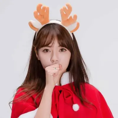 루돌프머리띠 브라운 행사머리띠 놀이동산머리띠 3개 묶음 대표 이미지