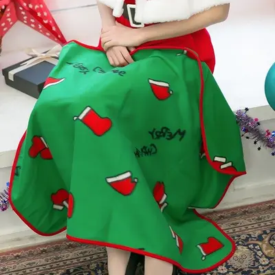 산타무릎담요 크리스마스 선물 소품 이불 대표 이미지