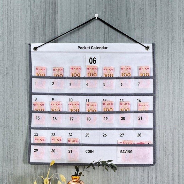 월간 생활비 가계부 저축 파우치 영수증 달력 캘린더/달력 대표 이미지