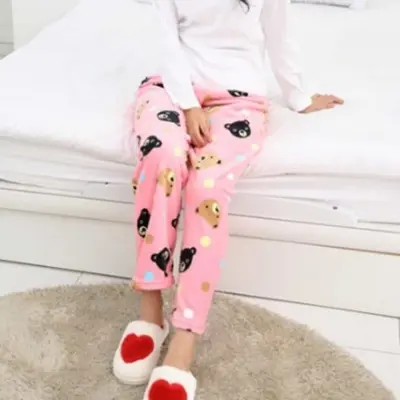 극세사 수면 바지 긴잠옷바지 파자마바지 대표 이미지