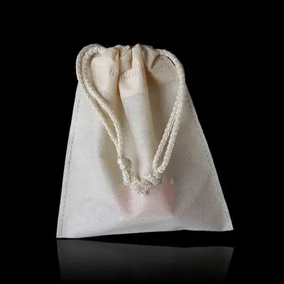 고급형 아이보리 부직포 복주머니 40X45cm 쇼핑백 대표 이미지