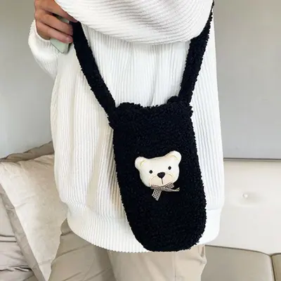 양털 후리스 텀블러백 텀블러 가방 크로스백 드링크백 3개 묶음 대표 이미지