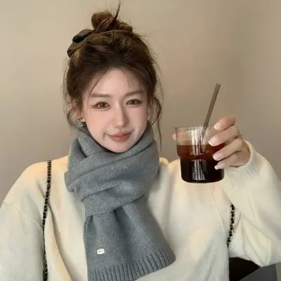 소프트 패션 니트 베이직 겨울 머플러 대표 이미지